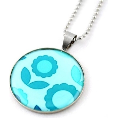 Prosperk Řetízek s přívěskem z pryskyřice tyrkys S3441