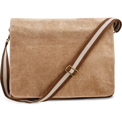 Quadra plátená vintage taška cez rameno QD610 Sahara 40 x 30 x 12 cm