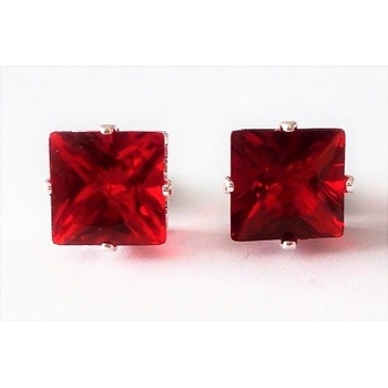 Big SQUARE Diamond Ruby red 897