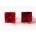 Big SQUARE Diamond Ruby red 897