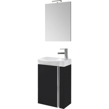 Riva Elegance Koupelnový set, 45 cm, dřevotříska, černý 127138