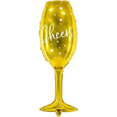 Party Deco Фолиев Балон "Чаша", 28x80 см, в Златно (FB52M-019)