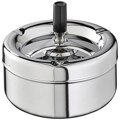 APS Popelník s tlačítkem chromovaný 130 mm Classic inox