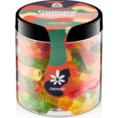 CBD WAY Gumové žížalky 500 mg 200 g