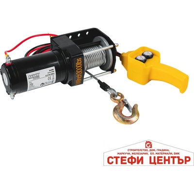 Raider Power Tools Автолебедка 12V 1360kg 3000lbs 2.2 kW Ø4.8mm 14m RD-EW09 (121609)