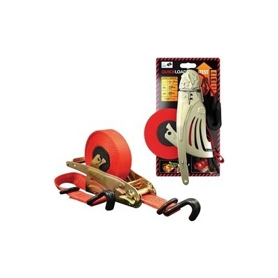 QUICKLOADER Popruh samonavíjecí jednod.s račnou 1200kg 4,5m x 25mm 1ks Retractable střední zatížení 42133