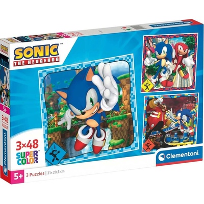 Clementoni Sonic 3 x 48 dielov