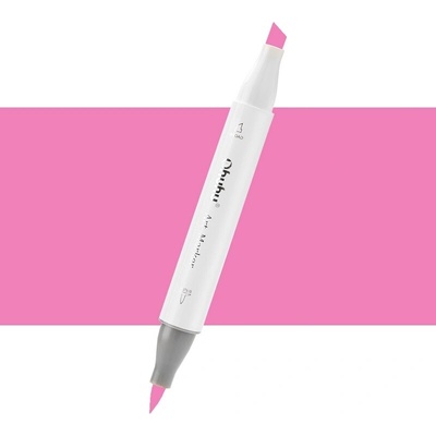 Lihová fixa OHUHU oboustranná Brush & Chisel, Sakura Pink (RV070)