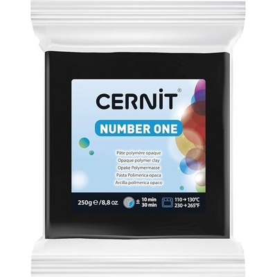 Cernit Polymer Clay N°1 Полимерна глина Black 250 g (CE0900250100C)
