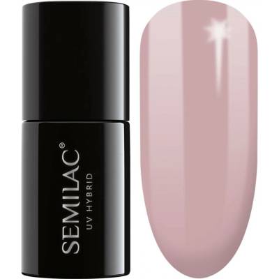 SEMILAC Hybridní lak 004 Classic Nude Hnědá Béžová Plné krytí 7 ml