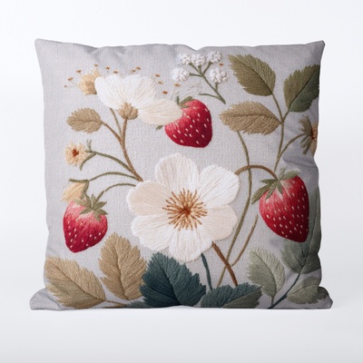 Takoy Povlak na polštář 45x45 nepromokavý polyester jahodový sen-HT-00314 | 45 x 45 cm