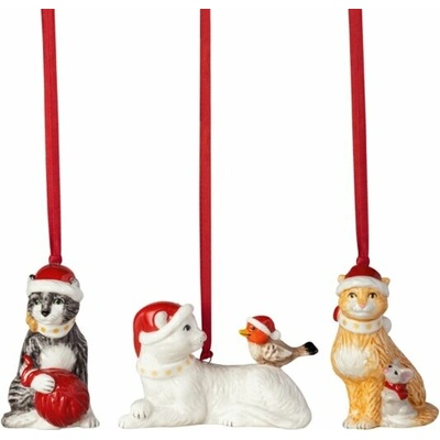 Villeroy & Boch Závesné ozdoby, mačky, 3 ks Nostalgic Ornaments