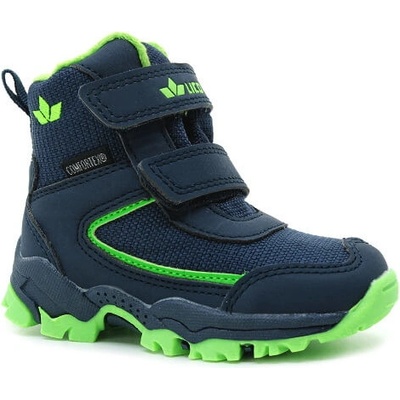 Lico Pauli V 600089 dětská zimní obuv marine/lemon