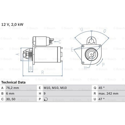 BOSCH STARTER 0 986 021 820