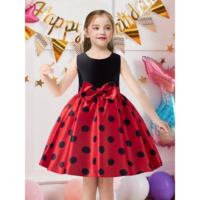 Винтидж рокля на точки, a-линия