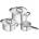 ZWILLING zwilling pure сет тенджери, 3 бр, 2 тенджери с капак и каселора, инокс (1028804)