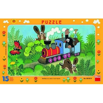 Image 1 of Dino - Puzzle Mole and locomotive - 1 - 39 piese