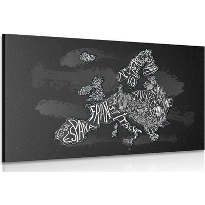 Obraz moderní mapa Evropy - 120x80