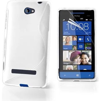 Image 1 of HTC 8s Силиконов Калъф Бял + Протектор