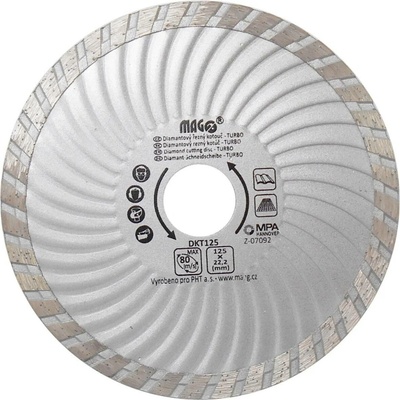 MAGG Diamantový kotouč TURBO 125 x 22,2 mm