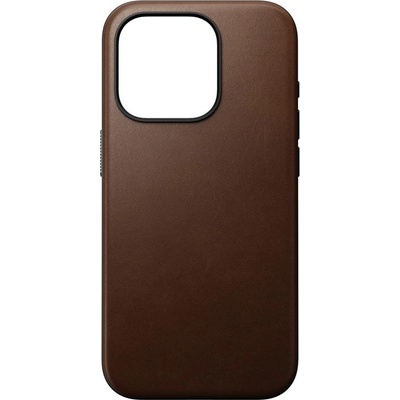 Nomad Гръб Nomad Modern Leather Case за iPhone 15 Pro - Кафяв