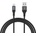 Dudao L3ST USB-A - USB-C 5A кабел 1, 2 м оплетен - черен (6976625333035)