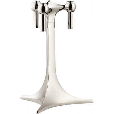 STOFF NAGEL Dizajnový svietnik STOFF Nagel Stand Solid Chrome