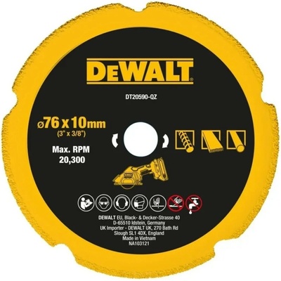 DeWALT Diamantový kotúč Multi Material 76 mm