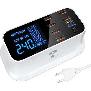 Image 1 of HADEX Станция за зареждане 8xUSB 40W/230V (HD0411)