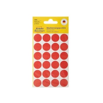 Image 1 of Avery Zweckform Етикети Ф18мм, 96 броя, червени