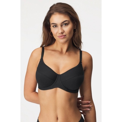 LAUMA lingerie Natural Cotton nevystužená ČIERNA