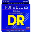 DR Strings PHR 10 Pure Blues Nickel Medium Electric Guitar Strings