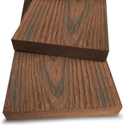 Dřevoplast WPC 3D plotovka 100x13 mm, hladká, rovná, kaštan barva:: kaštan, Délka v mm: 3000 mm
