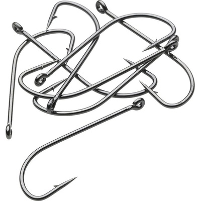 Kinetic Long Shank Single Hook Black vel.5 8 ks