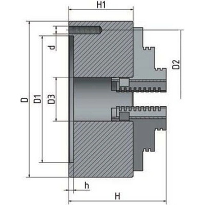 OPTIMUM 4-čelisťové sklíčidlo s centrickým upínáním průměr 80 mm