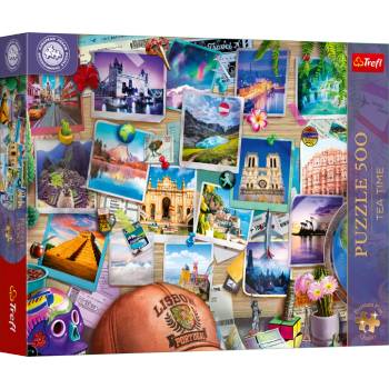 Trefl - Puzzle Premium Plus: Tea Time: Travel Memories - 500 piese