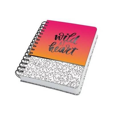 Sigel Jolie Špirálový zošit 168x215 mm tvrdá väzba Wild Hearts