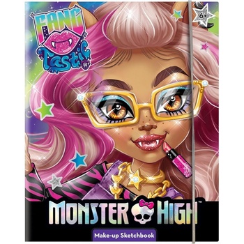 Lisciani Творчески комплект, Lisciani, Monster High, Модна папка за гримиране