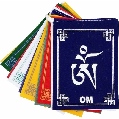 Tibetské vlajky Om Mani Padme Hum malé