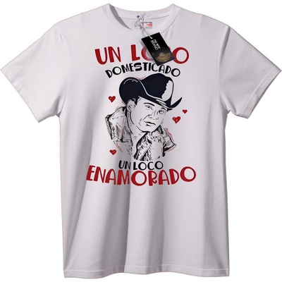 NOONEBRAND Тениска Укротена Лудост, Луд по Любовта - 2XL, White