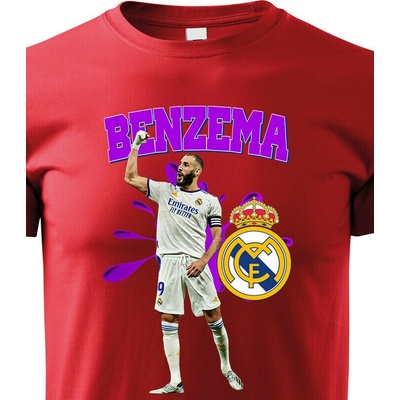 Dětské tričko Karim Benzema ČervenáCanvas Dětské tričko Bezvatriko.cz 2045