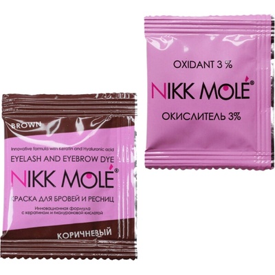 Nikk Mole EKKOBEAUTY henna na obočie Brown 5 ml