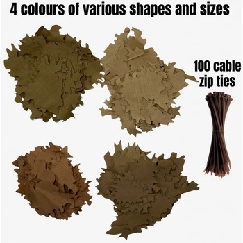 Kicking Mustang KMCS Ghillie Leafs maskovacie listy Svetlá Light Colours