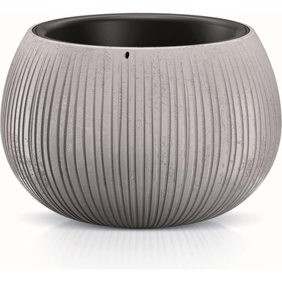 PROSPERPLAST Kvetináč s vkladom BETON BOWL sivý 37 cm
