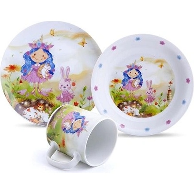 MATELL Detská porcelánová súprava Princess 3 ks