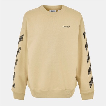 Off White Блуза Off White Men's Skate Relaxed Fit Crew Sweatshirt - Brown/Black