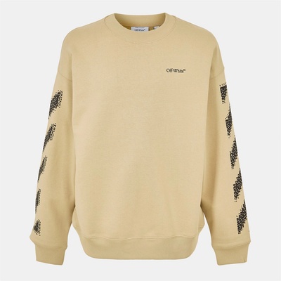 Off White Блуза Off White Men's Skate Relaxed Fit Crew Sweatshirt - Brown/Black