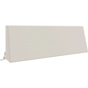 vidaXL Задна възглавница SOEST 100% полиестер Бяло 120 x 20 x 40 cm (946734)