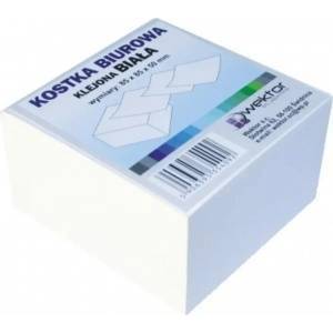 Wektor Glued cube white 85x85mm 5cm