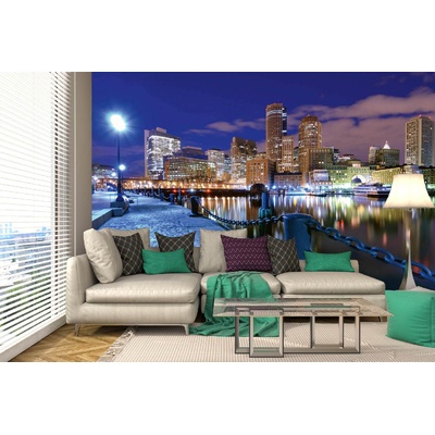 DIMEX ART Самозалепваща се флизелинова фототапета финансов район, бостън 375 x 250 см